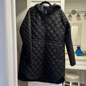 Athleta Black Quilted Jacket